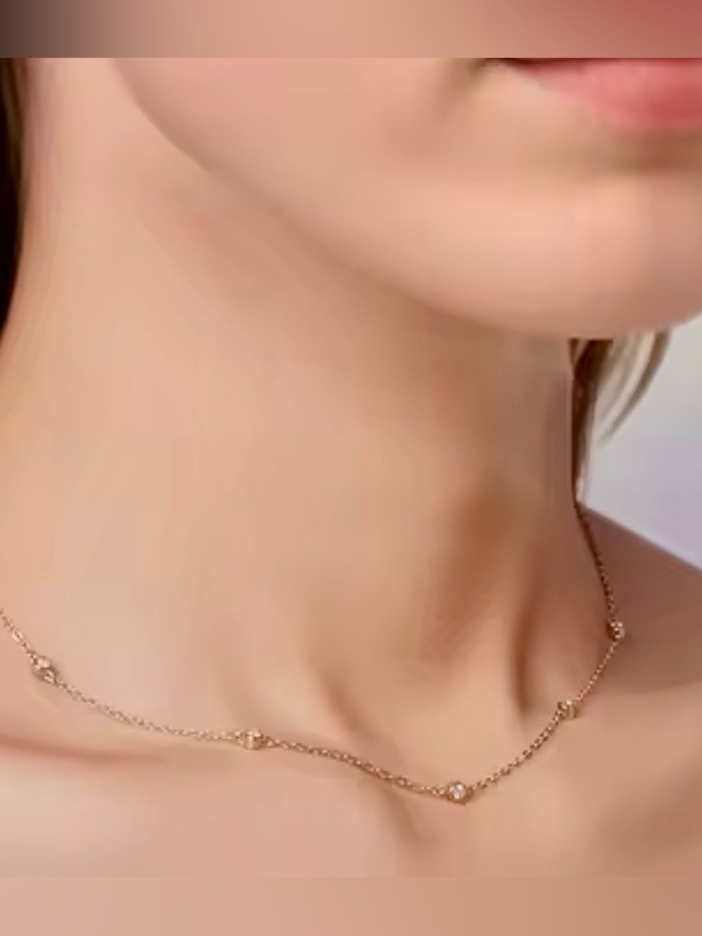 Deal‼️1/4ct Diamond Necklace Minimalist Yellow Gold over 925 Silver. Pendant - Picture 2 of 12